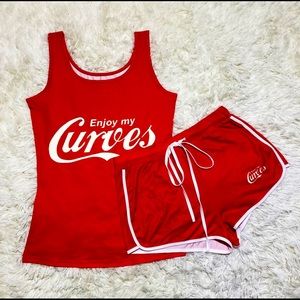 Enjoy my curves shorts set small-2X NEW